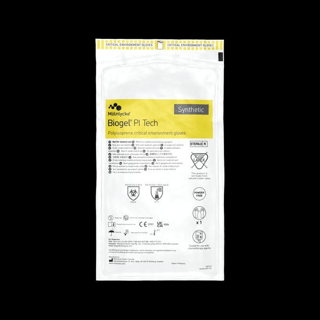 160PR Sterile glove, size 9,0 PI Tech .